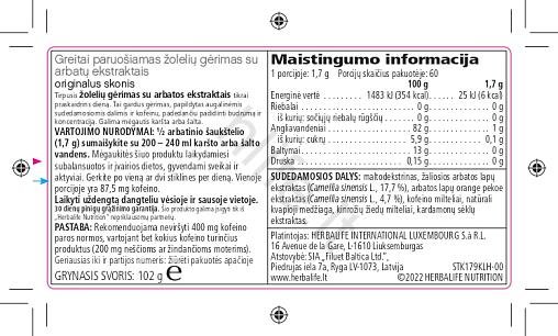 Žolelių Gėrimas - Klasikinio Skonio, 102 g - Image 2