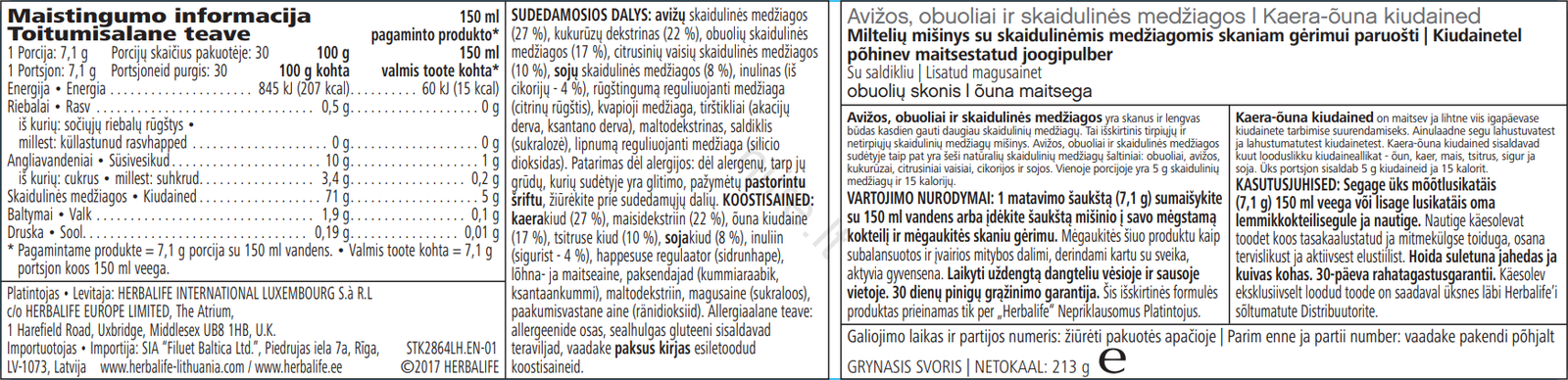 Avižų Ir Obuolių Skaidulinės Medžiagos - Image 2