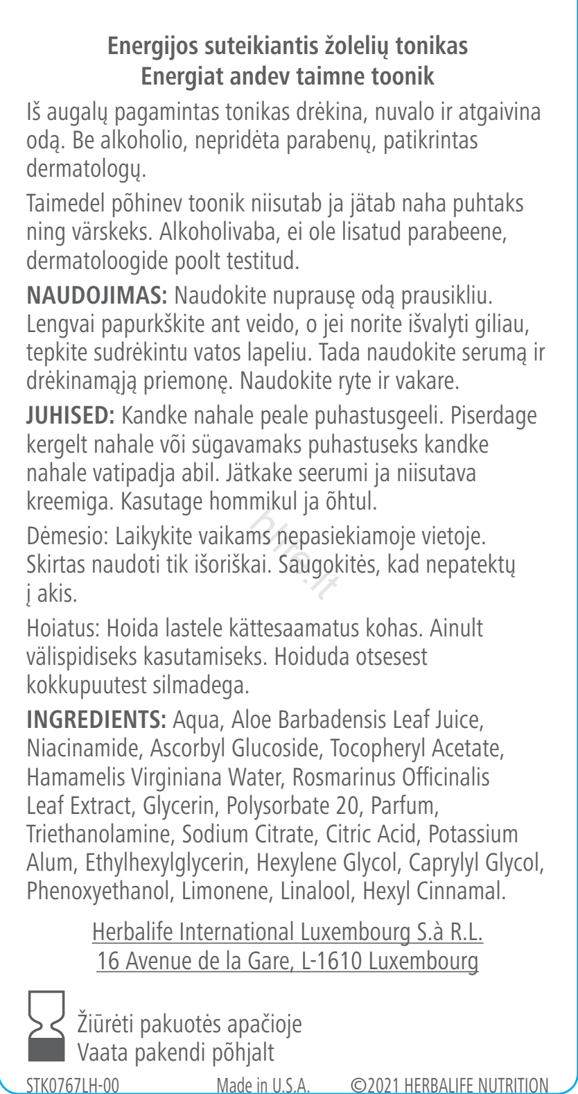 Tonizuojantis Losjonas Su Žolelėmis - Image 2