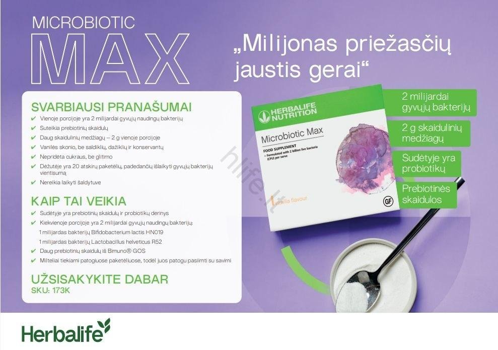 Herbalife Microbiotic Max žarnynui - Image 4