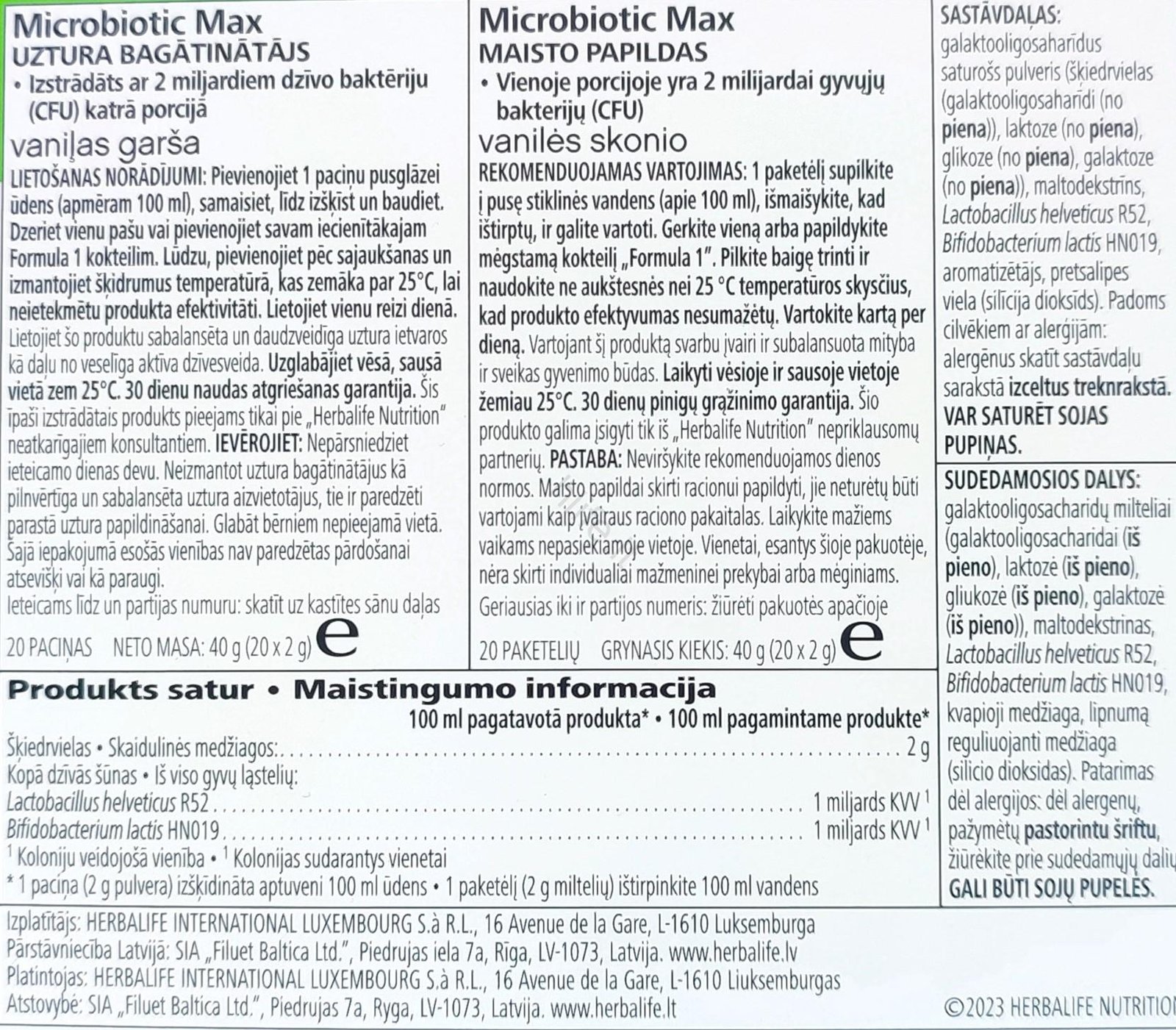 Herbalife Maisto Papildas Imunitetui "Immune Booster" - Image 2