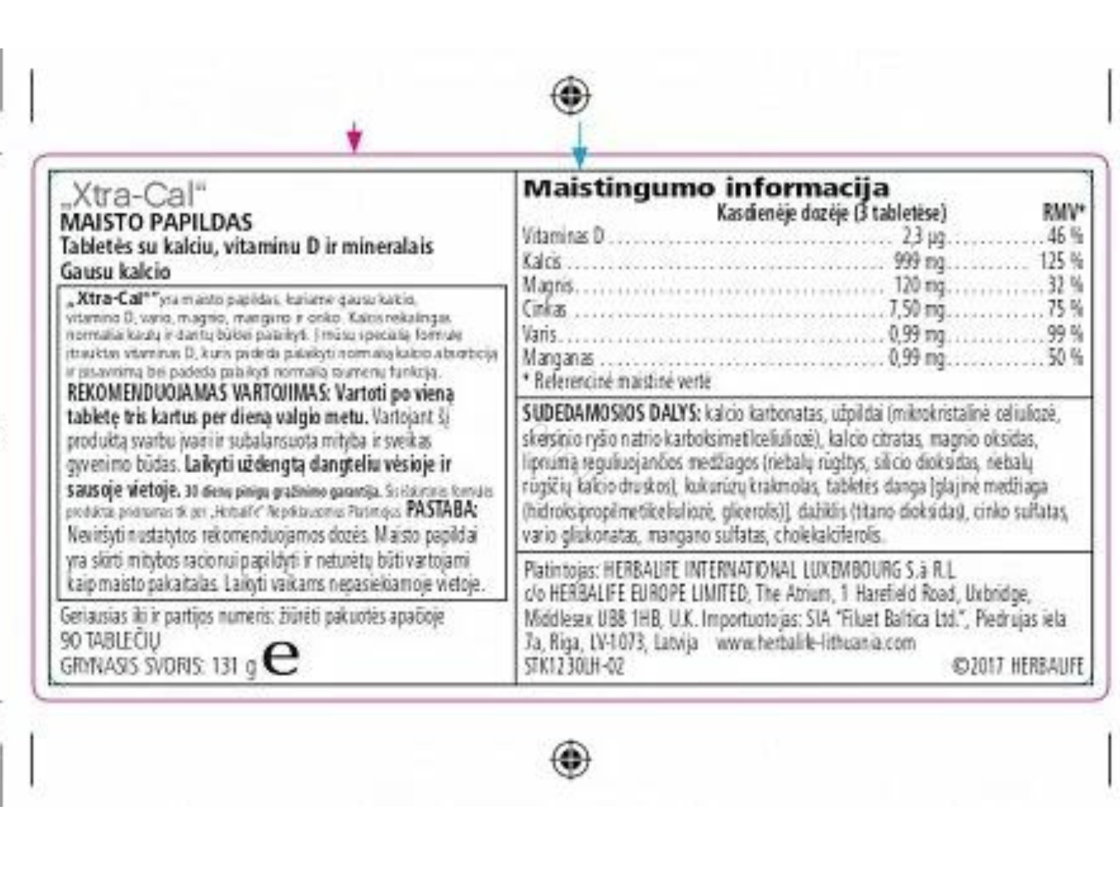 Herbalife Kalcis Xtra-Cal - Image 2
