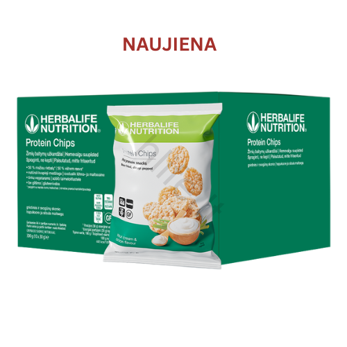 Herbalife Baltyminiai Traškučiai Grietinės Ir Svogūnų Skonio