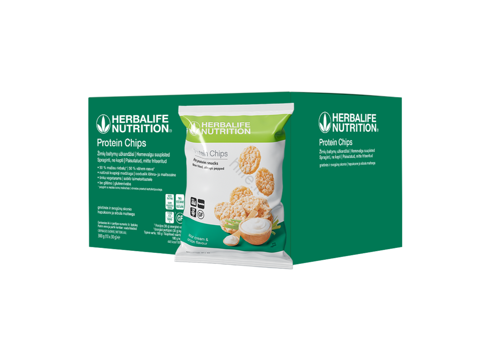 Herbalife Baltyminiai Traškučiai Grietinės Ir Svogūnų Skonio