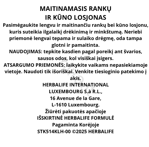 Herbalife Maitinamasis Rankų Ir Kūno Losjonas HL/Skin - Image 2