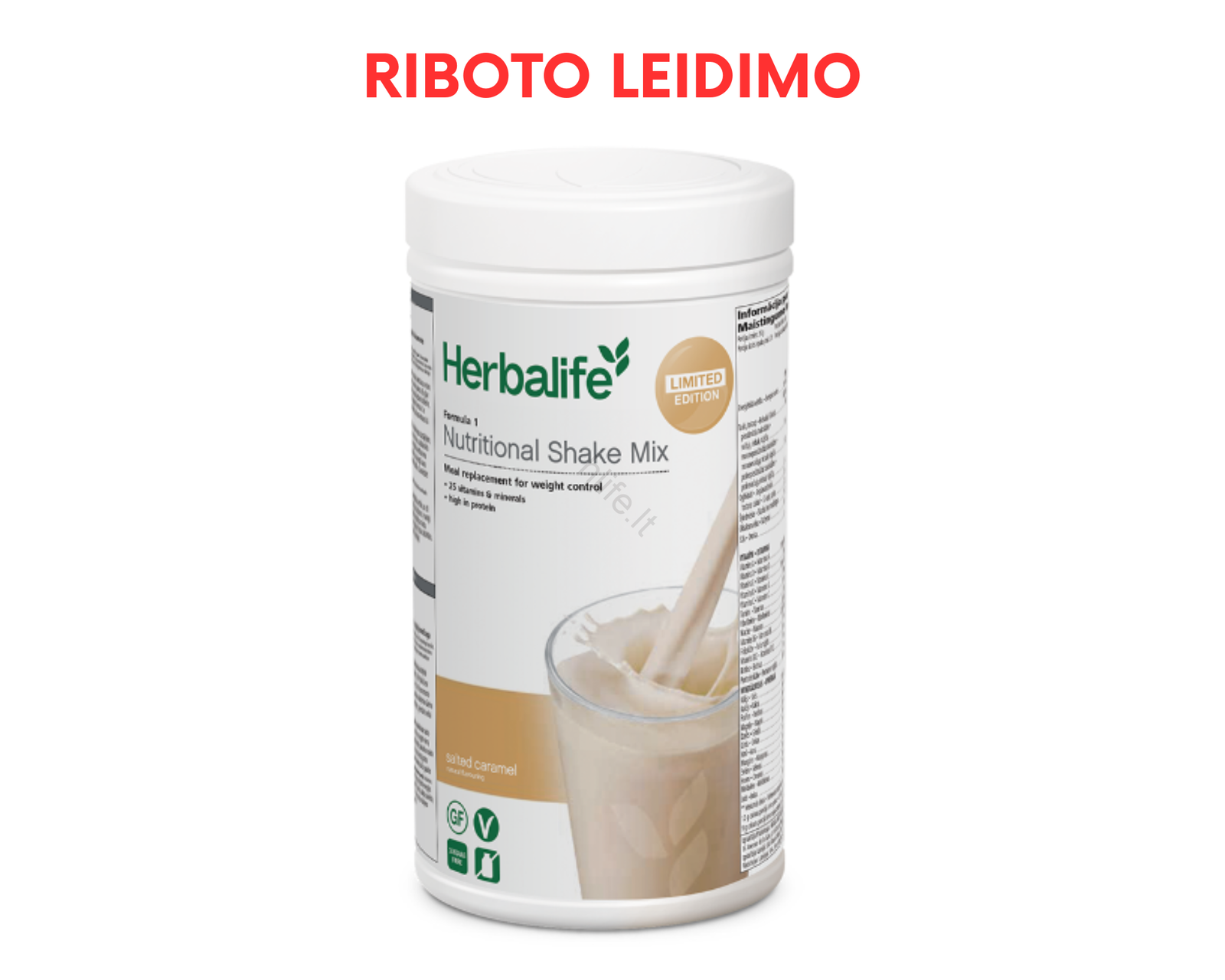 Herbalife Baltyminis Kokteilis Formula 1- Sūri Karamelė