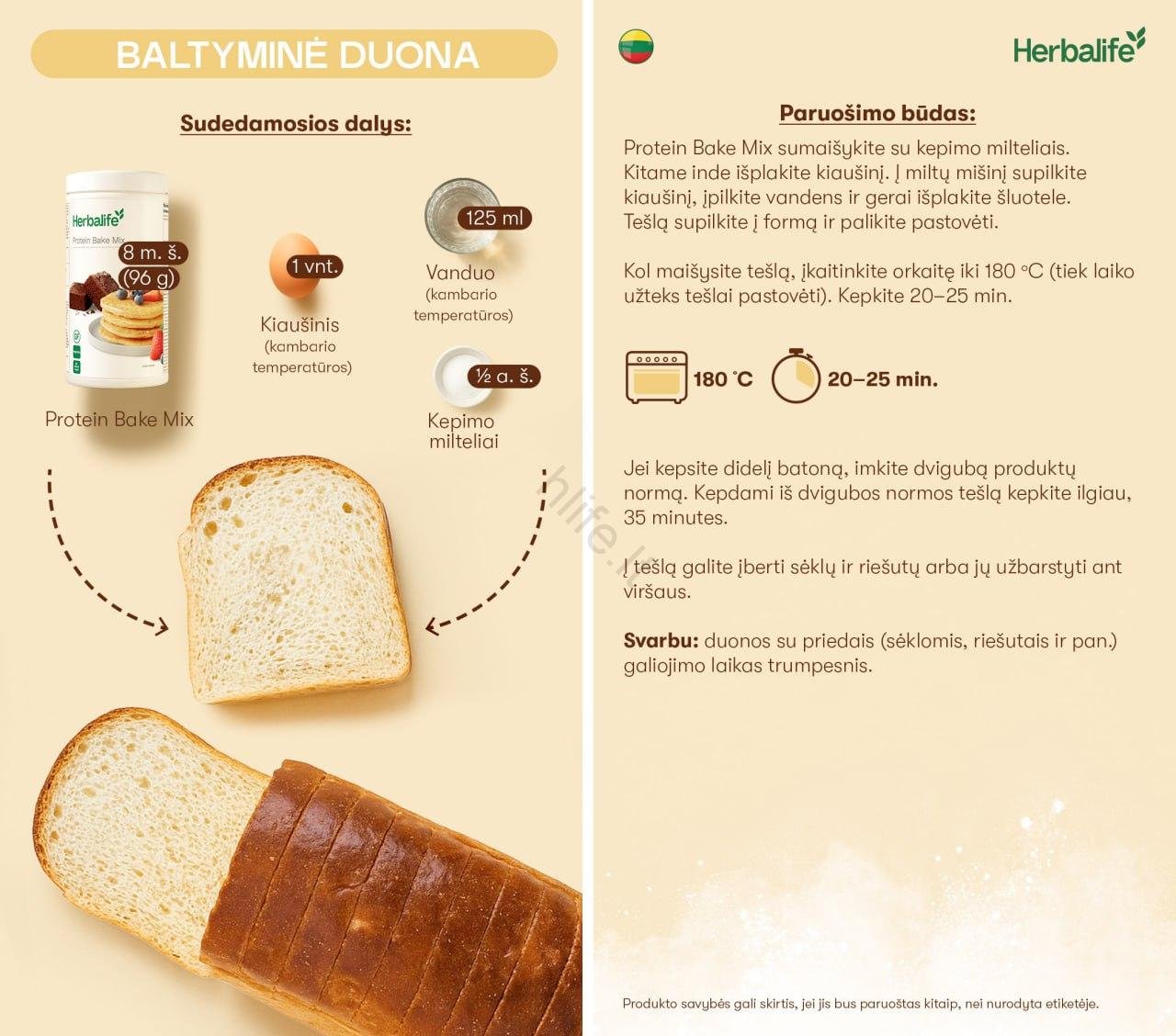 Herbalife Baltyminis Kepimo Mišinys - Image 6