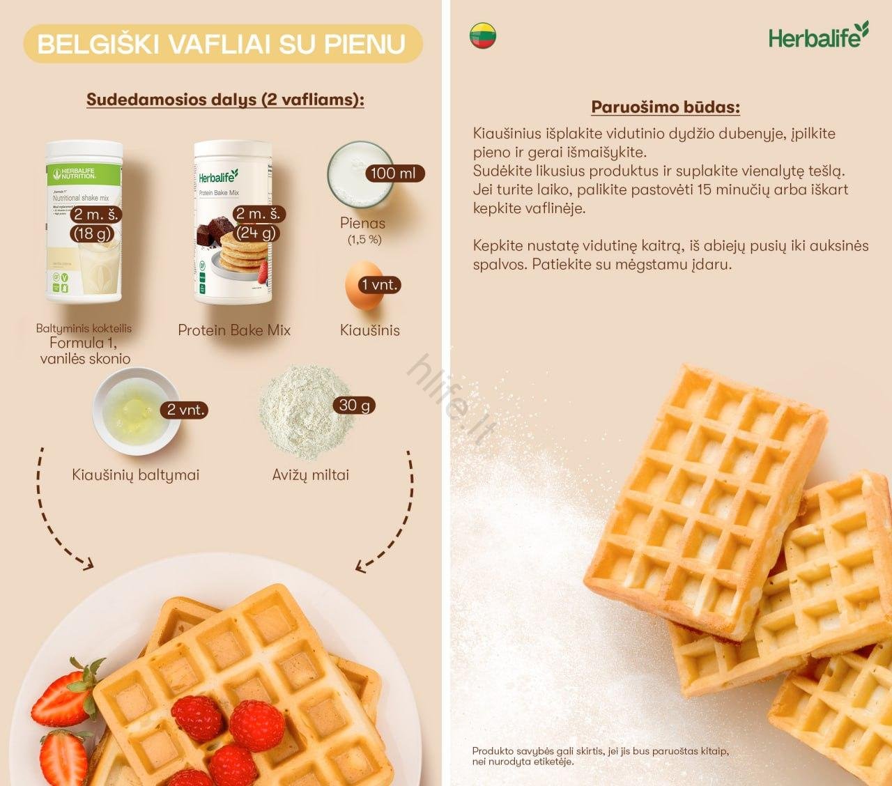 Herbalife Baltyminis Kepimo Mišinys - Image 7