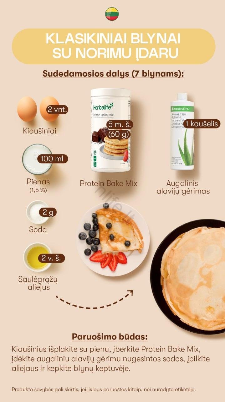 Herbalife Baltyminis Kepimo Mišinys - Image 14