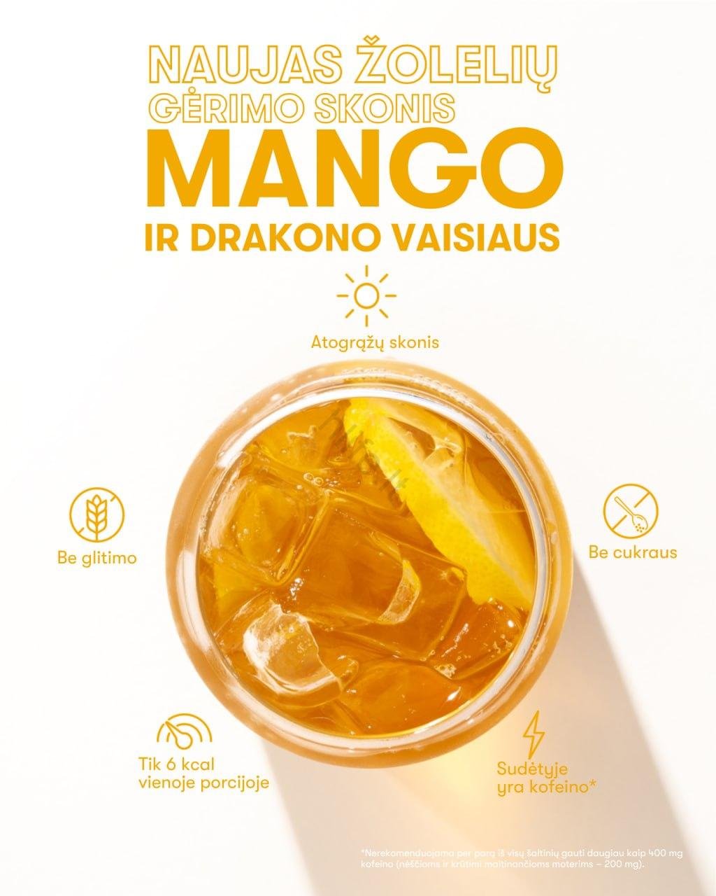 Žolelių Gėrimas Mango ir Drakono Vaisiaus Skonio, 102 g - Image 5