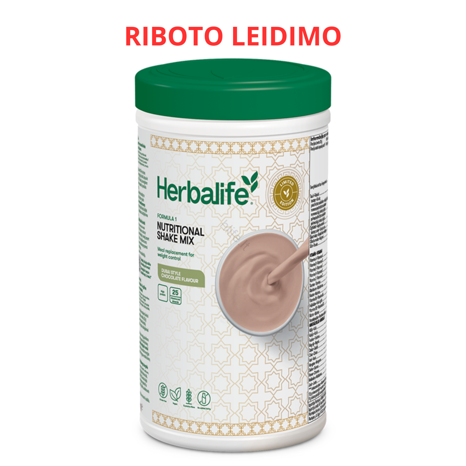 Herbalife Baltyminis Kokteilis Formula 1 – Dubajaus Šokolado Stiliaus
